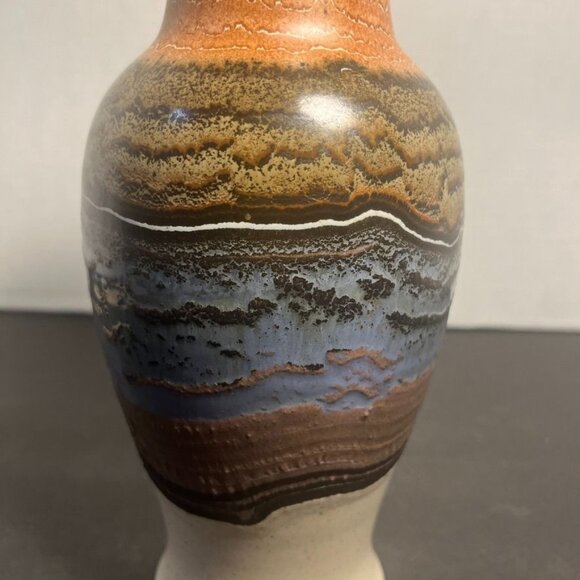 Vintage Royal Haeger Mid-Century Modern Earth Tones Lava Drip Glaze Vase USA - Picture 2 of 6